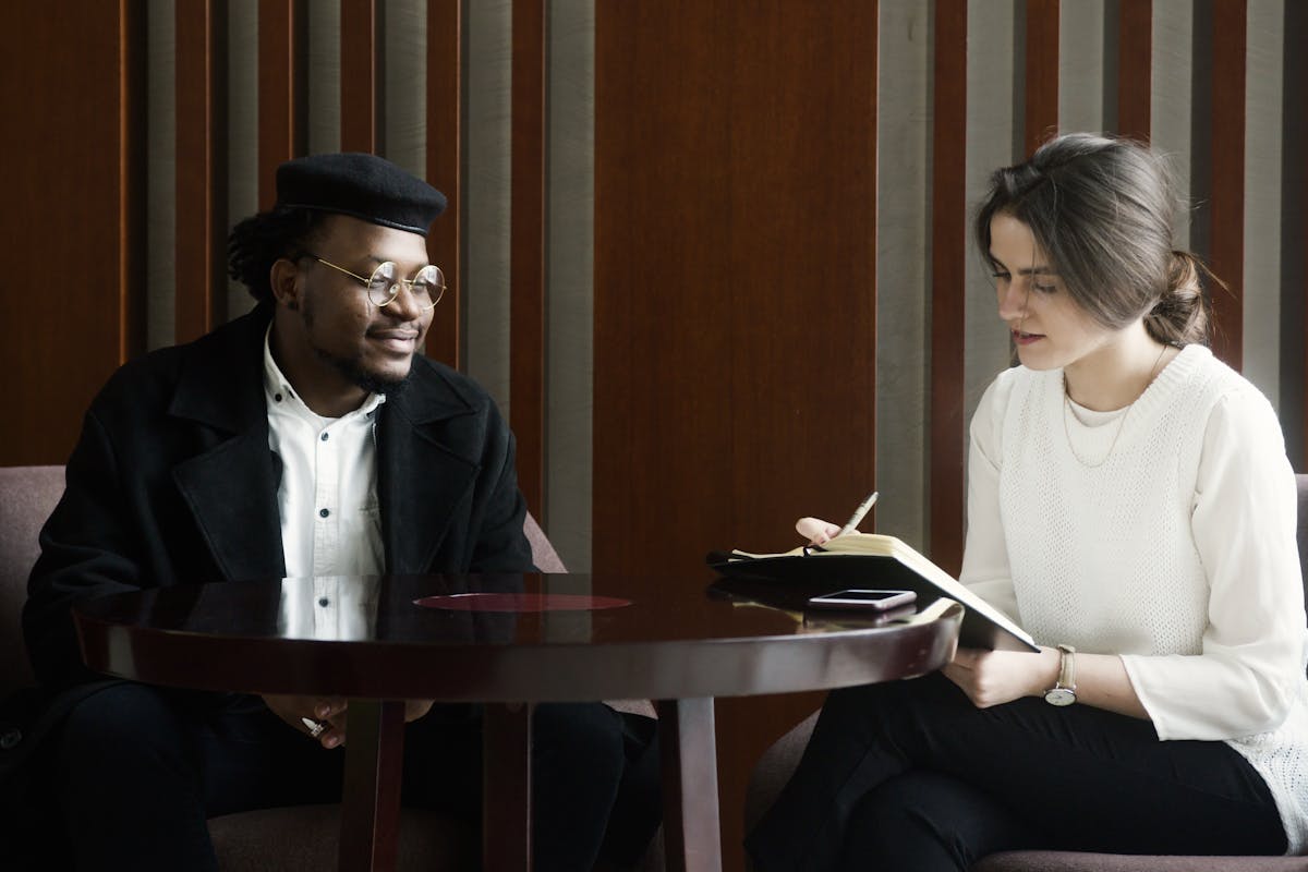 an HR associate doing an interview